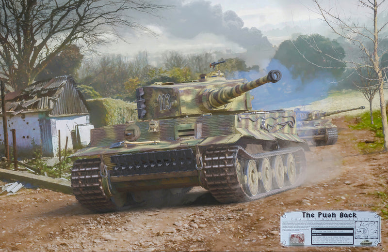 The Push Back - Tiger 1 Tank Aviation Art-Art Print-Aces In Action: The Workshop of Artist Craig Tinder