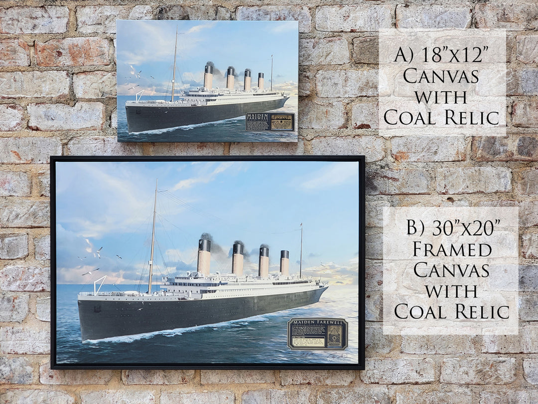 Maiden Farewell - RMS Titanic Nautical Art-Art Print-Aces In Action: The Workshop of Artist Craig Tinder