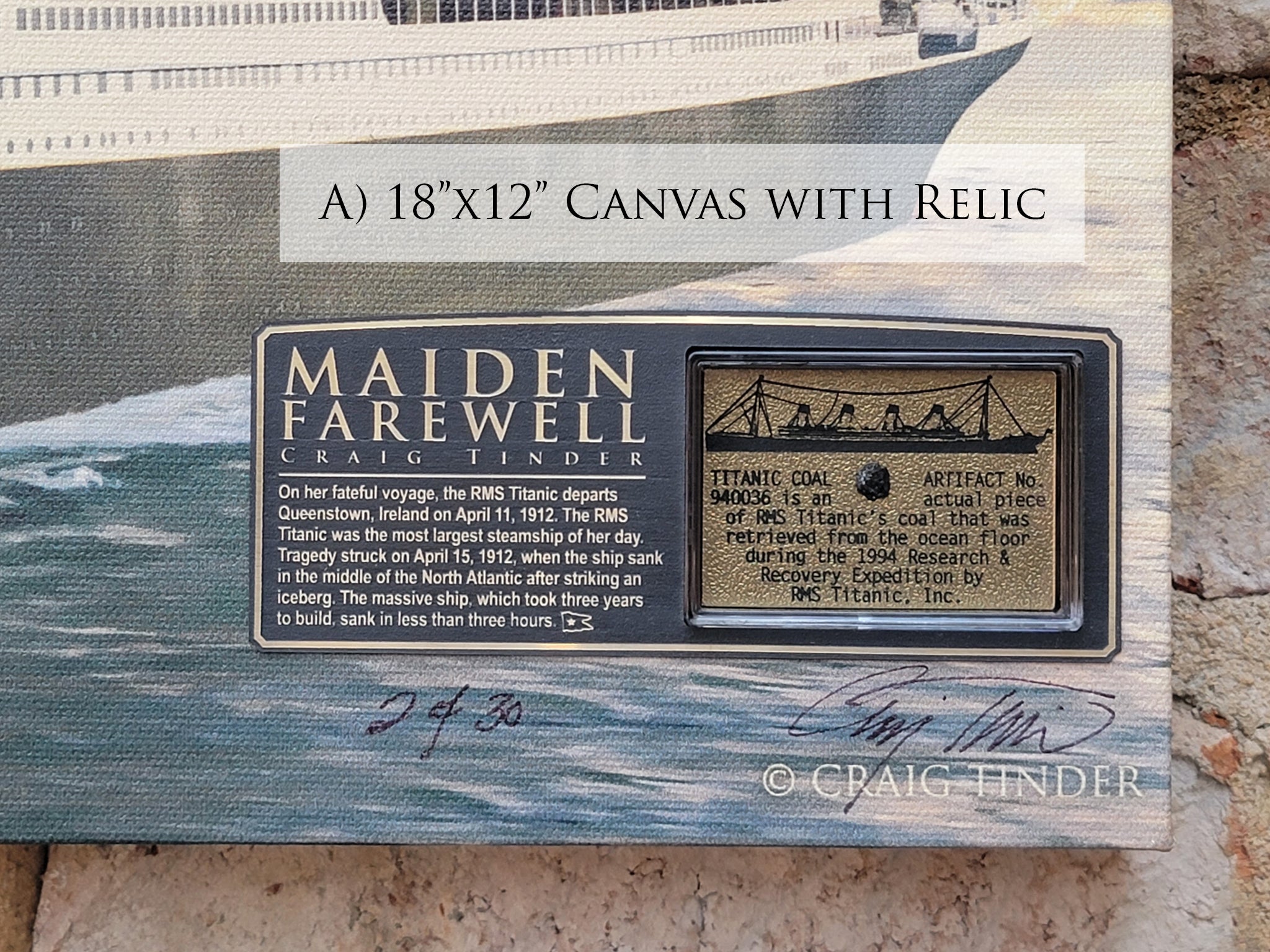 Maiden Farewell - RMS Titanic Nautical Art-Art Print-Aces In Action: The Workshop of Artist Craig Tinder