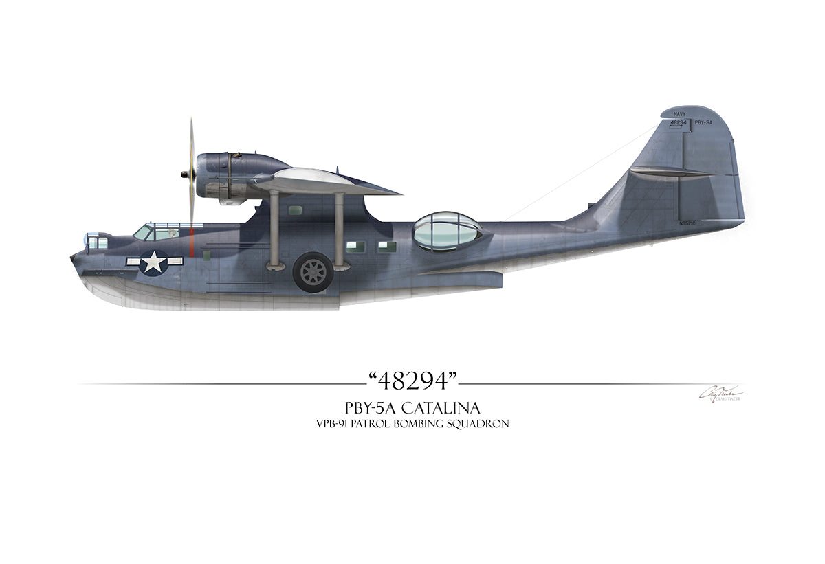 PBY Catalina 48294 - Art Print – Aces In Action: Historical Art gallery