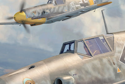 Jagdgeschwader 51 - Messerschmitt Bf 109 Aviation Art-Art Print-Aces In Action: The Workshop of Artist Craig Tinder