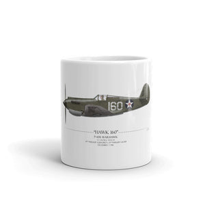 Pearl Harbor P-40 Warhawk Coffee Mug by Artist Craig Tinder - Aces In Action