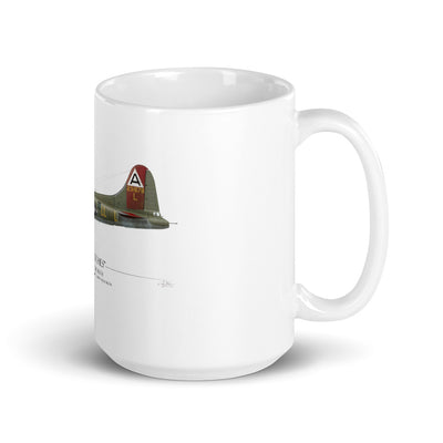 Little Patches B-17 Flying Fortress Coffee Mug by Artist Craig Tinder - Aces In Action