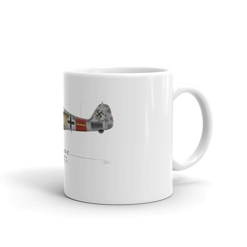 FW-190 A8 Coffee Mug by Artist Craig Tinder - Aces In Action